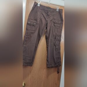 Womens GUESS BRAND Brown Cargo Pants Size 32.
